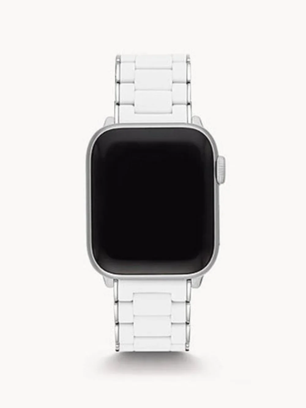 MICHELE Silicone-Wrapped Braclet Apple Watch bands – BRAND NEW. WHITE BAND - Picture 2 of 7